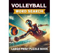 Volleyball Word Search: Large Print Sports Word Search Book with 100 Fun & Surprising Facts for Football, Basketball, Soccer, Hockey, Golf and more
