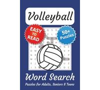Volleyball Word Search Puzzle Book: Word Searches with Easy to Read Print about Volleyball | 6x9 inches, 110 pages | 50+ Puzzles