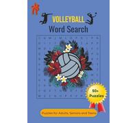 Volleyball Word Search Puzzle Book: Word Searches with Easy to Read Print about Volleyball Positions, Rules, Famous Players, and More | 6 x 9 inches, ... Gift for Vacations, Holidays and Free Times