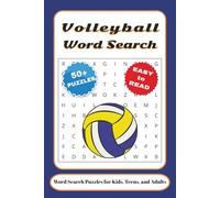 Volleyball Word Search Puzzle Book: Word Searches with Easy to Read Print about Volleyball, Teamwork, Fun and More | 6x9 inches, 110 pages | 50+ Puzzles … Gift for Vacations, Holidays, and Free Time