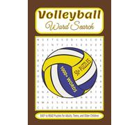 VOLLEYBALL Word Search Puzzle Book: Word Searches with Easy to Read Print about Volleyball, Volleyball plays, Volleyball Rules and More | 6x9 inches, ... Gift for Holidays, Vacations and Free Times