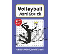 Volleyball Word Search: Word Searches about Volleyball, Volleyball Rules, Volleyball Players and More, 6x9 ,110 pages, Easy to Read Print, Solutions ... Gift for Vacations, Holidays and Free Times