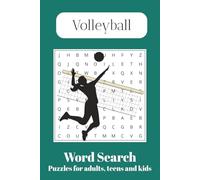 Volleyball Word Search: Word Searches with Easy to Read Print about Volleyball, Volleyball players, Team Work and More | 6x9 inches, 110 pages | 50+ ... Gift for Vacations, Holidays and Free Times