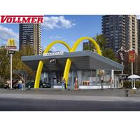 Vollmer H0 43634 McDonald's restaurante rápido con McDrive - NUEVO + EMBALAJE...