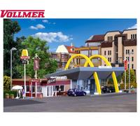 Vollmer H0 43635 McDonalds restaurante rápido con MCCafé - NUEVO + EMBALAJE...