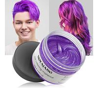 VOLLUCK Cera Para Tinte Capilar, Natural Temporal Hair Dye Wax, Spray Pelo Color para la Fiesta de Cumpleaños de Halloween 120 g (Púrpura)