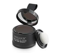 VOLLUCK Polvo Retocador de Raíces 4g - Cubre Canas y Zonas con Poco Cabello al Instante, Aplicación Fácil, Tamaño Compacto y Resultado Natural - Para Mujeres y Hombres (Castaño oscuro)