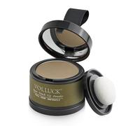 VOLLUCK Polvo Retocador de Raíces 4g - Cubre Canas y Zonas con Poco Cabello al Instante, Aplicación Fácil, Tamaño Compacto y Resultado Natural - Para Mujeres y Hombres (Café claro)