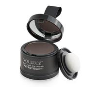 VOLLUCK Polvo Retocador de Raíces 4g - Cubre Canas y Zonas con Poco Cabello al Instante, Aplicación Fácil, Tamaño Compacto y Resultado Natural - Para Mujeres y Hombres (Castaño medio)