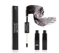 VOLLUCK Retoca Raices - Máscara Doble Cubre Canas Mujer y Hombre, Fácil Uso, Efecto Natural 7 ML (Castaño Oscuro)