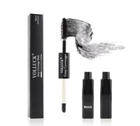 VOLLUCK Retoca Raices - Máscara Doble Cubre Canas Mujer y Hombre, Fácil Uso, Efecto Natural 7 ML (Negro)