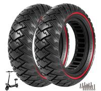 VOLOHAS 10 x 3 neumáticos de goma sólida, 255 x 80, neumáticos sólidos para Kugoo M4/M4 Pro/Kaabo Wolf Warrior/Mantis 10/Dualtron Zero 10 X Scooter eléctrico 80/65-6 10 pulgadas, neumáticos de panal
