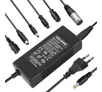 VOLOHAS 42V 2A Cargador para Patinetes y Hoverboards Compatible con Xiaomi,Segway Ninebot,SOFLOW SO 6,Kukirin S1 MAX,Navee V25i y Joyor A3, Adaptador de Cargador de Batería de Litio de 36V