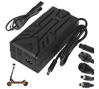VOLOHAS Cargador para scooter eléctrico Kukirin G2/G2 Master/G3/G3 Pro, Joyor Y10, para Ninebot Max G30/F2 Pro D/E3 Pro D, cargador rápido universal para 36 V (iones de litio 10S) hasta 52 V (iones de