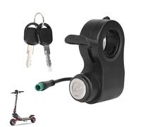 VOLOHAS Cerradura de puerta eléctrica para Kukirin G2 Pro/G2 Max, de 5 polos, interruptor de arranque y palanca de acelerador con llave para patinete eléctrico, cerradura de encendido para patinete