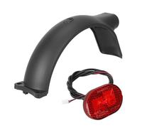 VOLOHAS Guardabarros trasero con luz trasera LED para scooter eléctrico Xiaomi Elite con luz trasera, matrícula vacía, guardabarros trasero original, cubierta impermeable, accesorio de repuesto