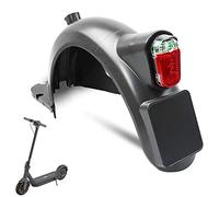 VOLOHAS Guardabarros trasero con luz trasera LED superbrillante para scooter eléctrico Segway Ninebot Max G30 / G30LP / G30LE / G30LE / G30D / G30e / G30e II con gancho y luz trasera con matrícula