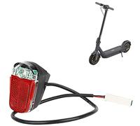 VOLOHAS Luz Trasera LED Superbrillante IPX4 Resistente al Agua Rojo Blanco Intermitente Universal para Segway Ninebot Max G30/G30LP/G30LE/G30LE Ⅱ/G30D/G30e/G30e ii Scooter Eléctrico Versión Alemana
