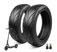 VOLOHAS Neumático sin cámara 60/70-6.5 con válvula para Segway Ninebot Max G30/G30D/G30D2 Scooter eléctrico, Rueda Patinete 10 pulgadas, Neumáticos de repuesto de alta elasticidad Antideslizante