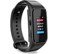 Volorful 64GB Pulsera Grabadora de Voz - Protección con Contraseña, Grabación con Un Toque,Grabación HD 1536KB, Grabadora de Brazalete Activada por Voz con Reducción de Ruido DSP para Reuniones Clases