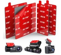 volport 3M Almohadillas adhesivas de doble cara extra fuertes para Dashcam GoPro, 3 M VHB Cinta adhesiva resistente al calor, 2 unidades de 72 x 72 mm y 2 unidades de 72 x 36 mm para coches, casas y