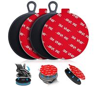 volport Disco de Montaje de Almohadilla para salpicadero para Soporte de teléfono con Ventosa, Disco Adhesivo de 75 mm para Soportes GPS de cámara de salpicadero de Coche, con calcomanías de Repuesto