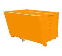 Volquete apilable para virutas BSS con inserto de tamiz de chapa eurokraft pro, capacidad 1,5 m³