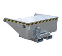 Volquete con mecanismo desenrollador de vuelco eurokraft pro, capacidad 0,275 m³, L x A x H 1210 x 960 x 540 mm