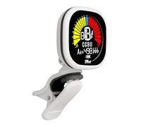 VOLT by Voggenreiter RCT-5000 - Afinador de clip para guitarra, bajo, ukelele, recargable mediante USB, color blanco