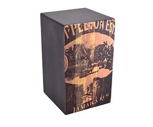 VOLT Cool Cajon 2 "Jamaica Rum" - Cajón profesional con sistema de caja ajustable, madera de abedul, lacado en 4 capas, superficie de golpeo impresa, fabricado en España.