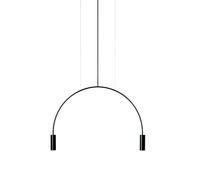 Volta Lámpara Colgante Negro 2 Luces