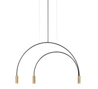 Volta Lámpara Colgante Negro/ Oro 3 Luces