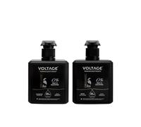 Voltage Cosmetics - Pack Organic Liss - Shampoo + Mascarilla Antivolume con Keratina - 2 x 500 ml - Profesional, Sin Sal, Sin Sulfatos - Alisado y Cuidado Integral del Cabello - Cruelty Free
