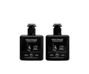 Voltage Cosmetics - Pack Organic Liss - Shampoo + Mascarilla Antivolume con Keratina - 2 x 500 ml - Profesional, Sin Sal, Sin Sulfatos - Alisado y Cuidado Integral del Cabello - Cruelty Free