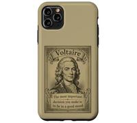 Voltaire Philosopher Positive Psicología Cita Motivacional Carcasa para iPhone 11 Pro MAX