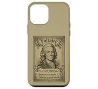 Voltaire Philosopher Positive Psicología Cita Motivacional Carcasa para iPhone 12 Mini