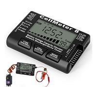 Voltaje Capacidad Batería, Comprobador Capacidad Batería Digital Comprobador Batería Lipo, Comprobador Voltaje Doméstico para LiPo Life Li-Ion NiCd NiMH