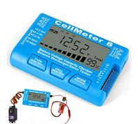 Voltaje Capacidad Batería, Comprobador Capacidad Batería Digital Comprobador Batería Lipo, Comprobador Voltaje Doméstico para LiPo Life Li-Ion NiCd NiMH