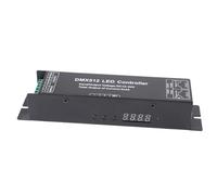 Voltaje Constante Versátil DMX512 Decoder Controlador LED con 4 Canales para Iluminación de la Etapa de Tira LED DC 12V-24 V, Integración RGB/RGBW sin Costura