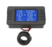 Voltaje de corriente de CA Amperaje Panel de energía de energía Medidor 80 a 260V 100A Multímetro digital con Tipo cerrado CT LCD Digital Digital Ampermeter Multímetro