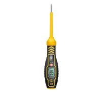 Voltaje Tester Pen, no - Electrical Voltage Detector Pen with LED Indicator, 2 en 1 Battery Powered Tool for Safe Circuit Testing in, Homes and Industrial Use, 19 x 3,35 cm