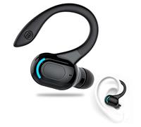 VoltCozy Auricular Bluetooth Mono V5.2 Auriculares Manos Libres con Micrófono Diseño 360° sobre la Oreja Pinganillo Bluetooth Móvil Compatible con Phone, Android y PC