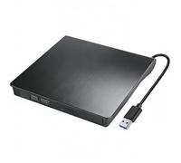 VoltCozy Grabadora CD DVD Externo USB 3.0 y USB-C Lector CD Externo y Grabadora DVD/CD +/-RW para PC y Portátil Slim con Cable Integrado Plug & Play 8X/24X Windows 11/10/8/7 MacOS Linux
