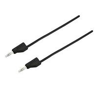 VOLTCRAFT Cable de prueba MSB-300 [Conector de láminas de 4 mm - Conector de láminas de 4 mm] 25.00 cm negro 1 unidad