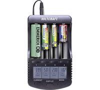 VOLTCRAFT Cargador de celda Redonda CC-2 NiMH, NiCd, LiIon Mignon (AA), Micro (AAA), Baby (C), Sub-C, 26650, 26500, 18650, 1