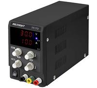 VOLTCRAFT ESP-3010 - Fuente de alimentación de laboratorio ajustable 0-30 V/DC 0-10 A 300 W, conector de 4 mm, diseño estrecho número Au