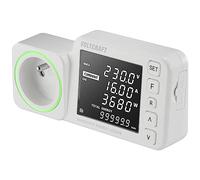 VOLTCRAFT SEM5000 FR - Medidor de costes energéticos, previsión de costes, función de alarma, tarifa eléctrica ajustable, función de registro de datos