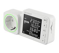 VOLTCRAFT SEM5000 - Medidor de costes energéticos, previsión de costes, función de alarma, tarifa eléctrica ajustable, función de registro de datos