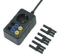 VOLTCRAFT SMA-10 - Adaptador de medición (conector macho a conector hembra de 4 mm), color negro