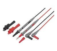 VOLTCRAFT TL 88-4 Set de cordones de medición de seguridad [Banana macho 4 mm - punta de prueba] 1.80 m negro, rojo 1 set